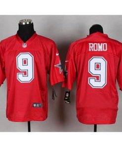 Nike Dallas Cowboys #9 Tony Romo Red Stitched NFL Elite QB Practice Jersey