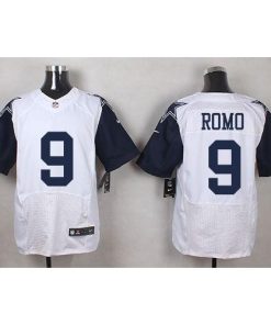Nike Dallas Cowboys #9 Tony Romo White Stitched NFL Elite Rush Jersey