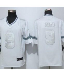 Nike Dallas Cowboys #9 Tony Romo White Stitched NFL Limited Platinum Jersey