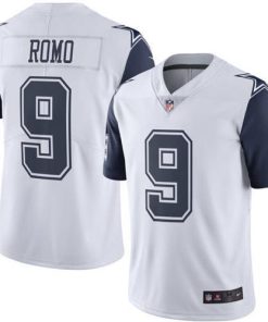 Nike Dallas Cowboys #9 Tony Romo White Stitched NFL Limited Rush Jersey