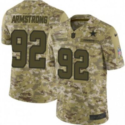 Nike Dallas Cowboys #92 Dorance Armstrong Camo Stitched NFL Limited 2018 Salute To Service Jersey