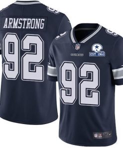 Nike Dallas Cowboys #92 Dorance Armstrong Navy Blue Team Color Stitched With Established In 1960 Patch NFL Vapor Untouchable Limited Jersey