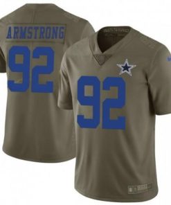 Nike Dallas Cowboys #92 Dorance Armstrong Olive Stitched NFL Limited 2017 Salute To Service Jersey
