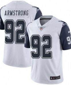 Nike Dallas Cowboys #92 Dorance Armstrong White Stitched NFL Limited Rush Jersey