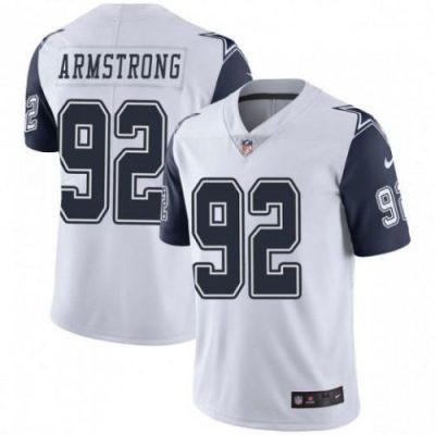 Nike Dallas Cowboys #92 Dorance Armstrong White Stitched NFL Limited Rush Jersey