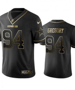 Nike Dallas Cowboys #94 Randy Gregory Black Golden Limited Edition Stitched NFL Jersey