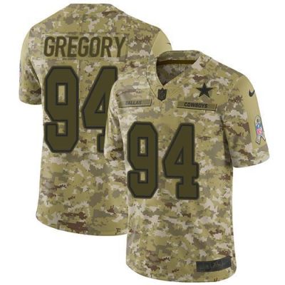 Nike Dallas Cowboys #94 Randy Gregory Camo Stitched NFL Limited 2018 Salute To Service Jersey