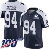 Nike Dallas Cowboys #94 Randy Gregory Navy Blue Thanksgiving Stitched With Established In 1960 Patch NFL 100th Season Vapor Untouchable Limited Throw