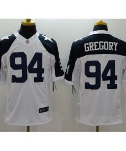 Nike Dallas Cowboys #94 Randy Gregory White Thanksgiving Throwback Stitched NFL Limited Jersey