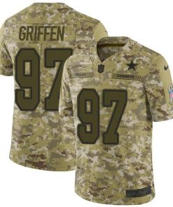 Nike Dallas Cowboys #97 Everson Griffen Camo Stitched NFL Limited 2018 Salute To Service Jersey