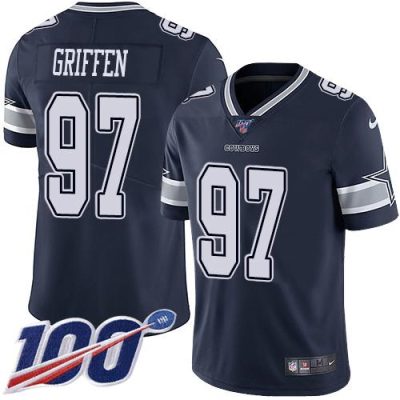 Nike Dallas Cowboys #97 Everson Griffen Navy Blue Team Color Stitched NFL 100th Season Vapor Untouchable Limited Jersey