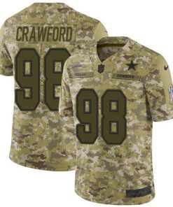 Nike Dallas Cowboys #98 Tyrone Crawford Camo Stitched NFL Limited 2018 Salute To Service Jersey