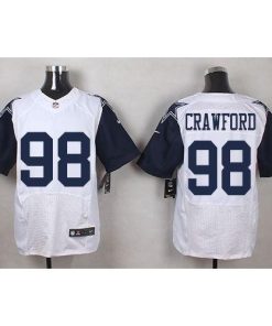 Nike Dallas Cowboys #98 Tyrone Crawford White Stitched NFL Elite Rush Jersey