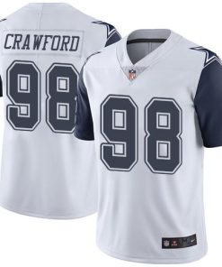 Nike Dallas Cowboys #98 Tyrone Crawford White Stitched NFL Limited Rush Jersey