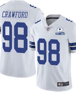 Nike Dallas Cowboys #98 Tyrone Crawford White Stitched With Established In 1960 Patch NFL Vapor Untouchable Limited Jersey