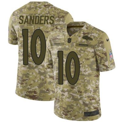 Nike Denver Broncos #10 Emmanuel Sanders Camo Stitched NFL Limited 2018 Salute To Service Jersey