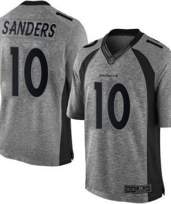 Nike Denver Broncos #10 Emmanuel Sanders Gray Stitched NFL Limited Gridiron Gray Jersey