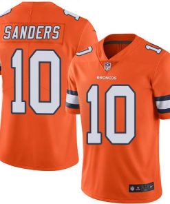 Nike Denver Broncos #10 Emmanuel Sanders Orange Stitched NFL Limited Rush Jersey