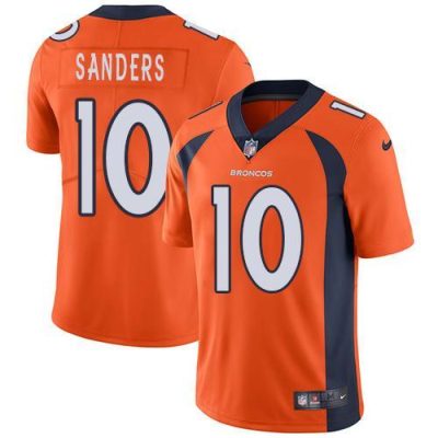 Nike Denver Broncos #10 Emmanuel Sanders Orange Team Color Stitched NFL Vapor Untouchable Limited Jersey
