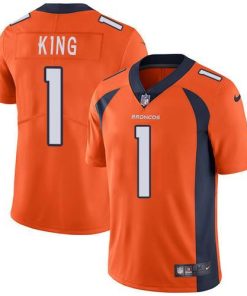 Nike Denver Broncos #1 Marquette King Orange Team Color Stitched NFL Vapor Untouchable Limited Jersey