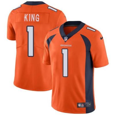 Nike Denver Broncos #1 Marquette King Orange Team Color Stitched NFL Vapor Untouchable Limited Jersey