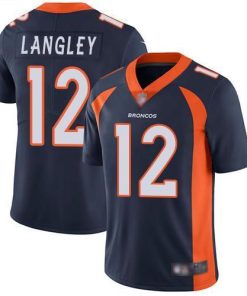 Nike Denver Broncos #12 Brendan Langley Navy Blue Alternate Stitched NFL Vapor Untouchable Limited Jersey