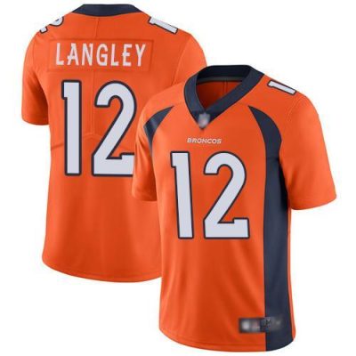 Nike Denver Broncos #12 Brendan Langley Orange Team Color Stitched NFL Vapor Untouchable Limited Jersey