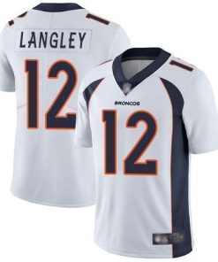 Nike Denver Broncos #12 Brendan Langley White Stitched NFL Vapor Untouchable Limited Jersey