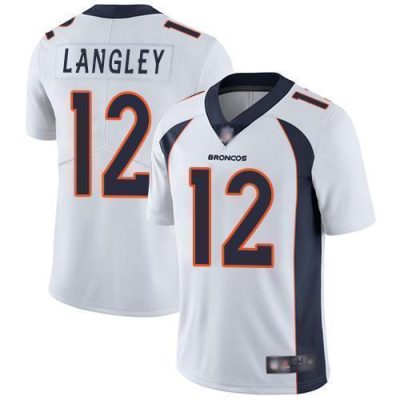 Nike Denver Broncos #12 Brendan Langley White Stitched NFL Vapor Untouchable Limited Jersey