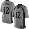 Nike Denver Broncos #12 Paxton Lynch Gray Stitched NFL Limited Gridiron Gray Jersey