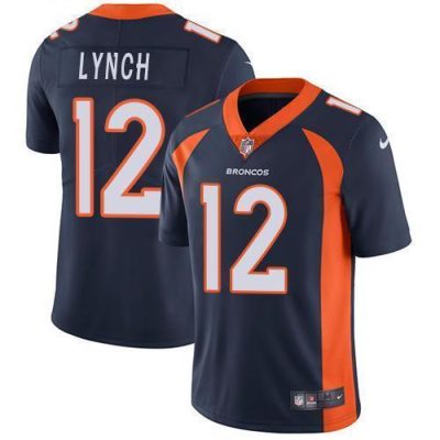 Nike Denver Broncos #12 Paxton Lynch Navy Blue Alternate Stitched NFL Vapor Untouchable Limited Jersey