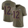 Nike Denver Broncos #12 Paxton Lynch Olive Stitched NFL Limited 2017 Salute to Service Jersey