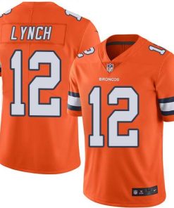 Nike Denver Broncos #12 Paxton Lynch Orange Stitched NFL Limited Rush Jersey
