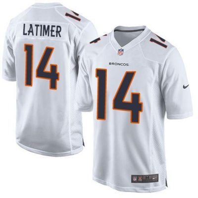 Nike Denver Broncos #14 Cody Latimer White Stitched NFL Game Event Jersey