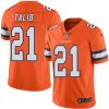Nike Denver Broncos #21 Aqib Talib Orange Stitched NFL Limited Rush Jersey