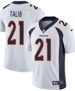 Nike Denver Broncos #21 Aqib Talib White Stitched NFL Vapor Untouchable Limited Jersey