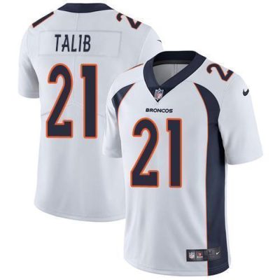 Nike Denver Broncos #21 Aqib Talib White Stitched NFL Vapor Untouchable Limited Jersey