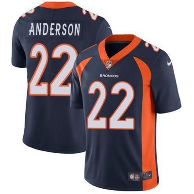 Nike Denver Broncos #22 C.J. Anderson Navy Blue Alternate Stitched NFL Vapor Untouchable Limited Jersey