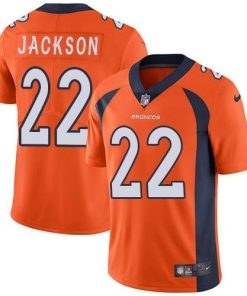 Nike Denver Broncos #22 Kareem Jackson Orange Team Color Stitched NFL Vapor Untouchable Limited Jersey