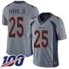 Nike Denver Broncos #25 Chris Harris Jr Gray Stitched NFL Limited Inverted Legend 100th Season Jersey