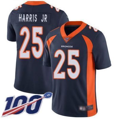 Nike Denver Broncos #25 Chris Harris Jr Navy Blue Alternate Stitched NFL 100th Season Vapor Limited Jersey