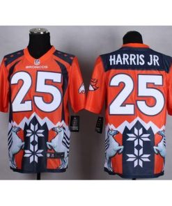 Nike Denver Broncos #25 Chris Harris Jr Orange Stitched NFL Elite Noble Fashion Jersey