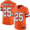 Nike Denver Broncos #25 Chris Harris Jr Orange Stitched NFL Limited Rush Jersey