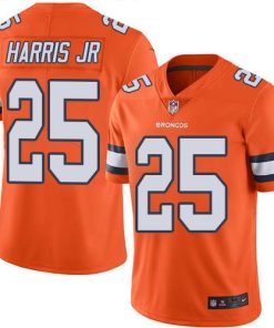 Nike Denver Broncos #25 Chris Harris Jr Orange Stitched NFL Limited Rush Jersey