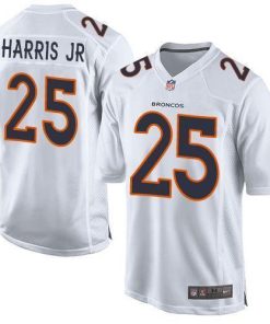 Nike Denver Broncos #25 Chris Harris Jr White Stitched NFL Game Event Jersey