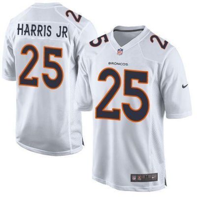 Nike Denver Broncos #25 Chris Harris Jr White Stitched NFL Game Event Jersey