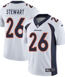 Nike Denver Broncos #26 Darian Stewart White Stitched NFL Vapor Untouchable Limited Jersey