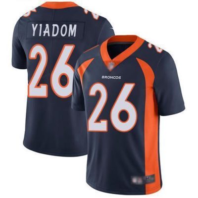 Nike Denver Broncos #26 Isaac Yiadom Navy Blue Alternate Stitched NFL Vapor Untouchable Limited Jersey
