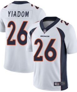 Nike Denver Broncos #26 Isaac Yiadom White Stitched NFL Vapor Untouchable Limited Jersey