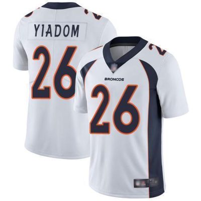 Nike Denver Broncos #26 Isaac Yiadom White Stitched NFL Vapor Untouchable Limited Jersey